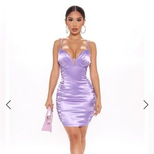 Fashion Nova Satin Mini Dress
